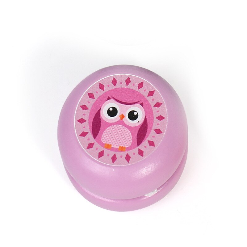 Bambini Yo-Yo Yo-Yo Carino immagini di Animali di Legno Yo-Yo Giocattoli Interessante Creativo Yo Yo Giocattoli Per I Bambini di legno Yoyo Palla: owl