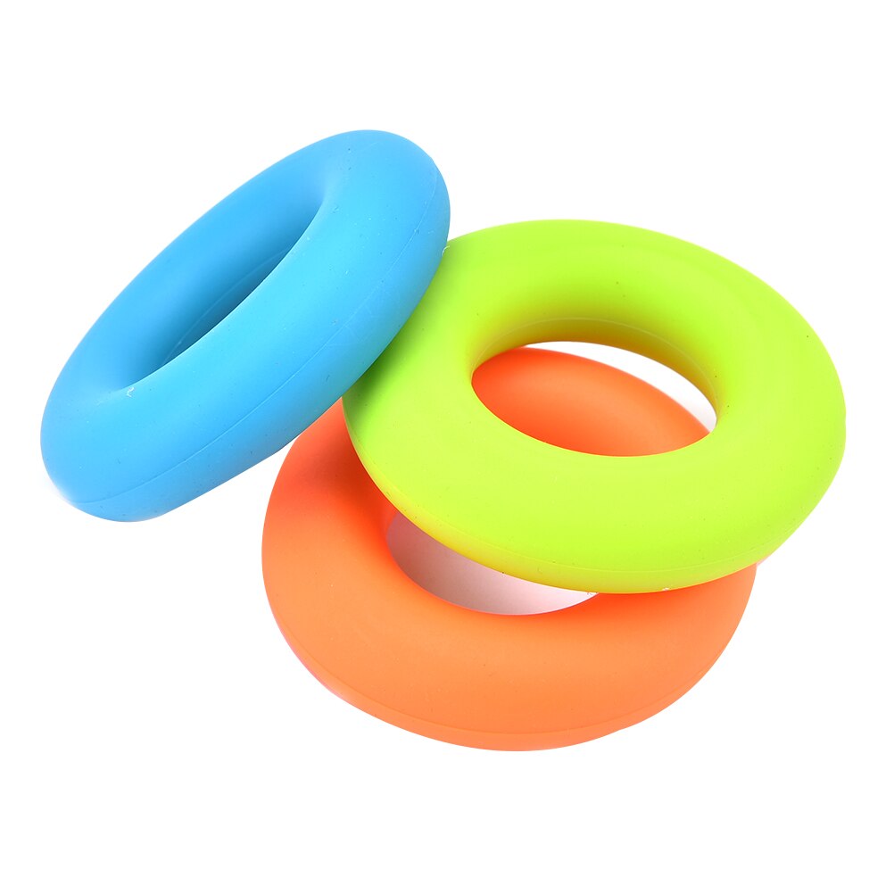3 farver 7cm diameter gummi håndgrebsring styrke muskelkrafttræning motionist gym expander griber styrke fingerring