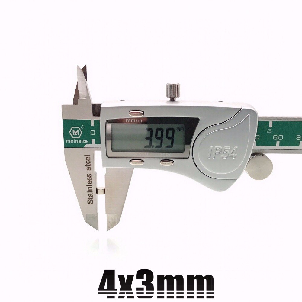 20/50/100/200 stk skivemagnet 4 x 3 mm n35 ndfeb magneter dia 4mm x 3mm neodymmagnet 4*3 mm