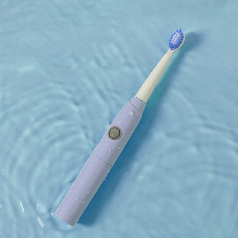 Simple Sonic Electric Toothbrushes for Adults AA Battery Clean Whitening Toothbrush IPX7 Waterproof With 4 Brush Head Portable