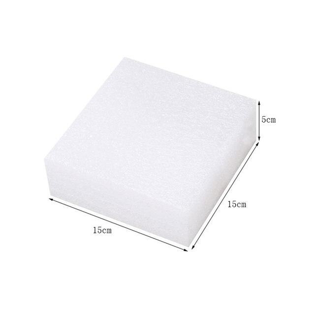 Tapis de travail en feutre de laine, 5 tailles, 1 pièce, pour bricolage, mousse blanche, aiguille à feutrer, accessoires de couture, outils, artisanat fait main: 15x15x5 cm
