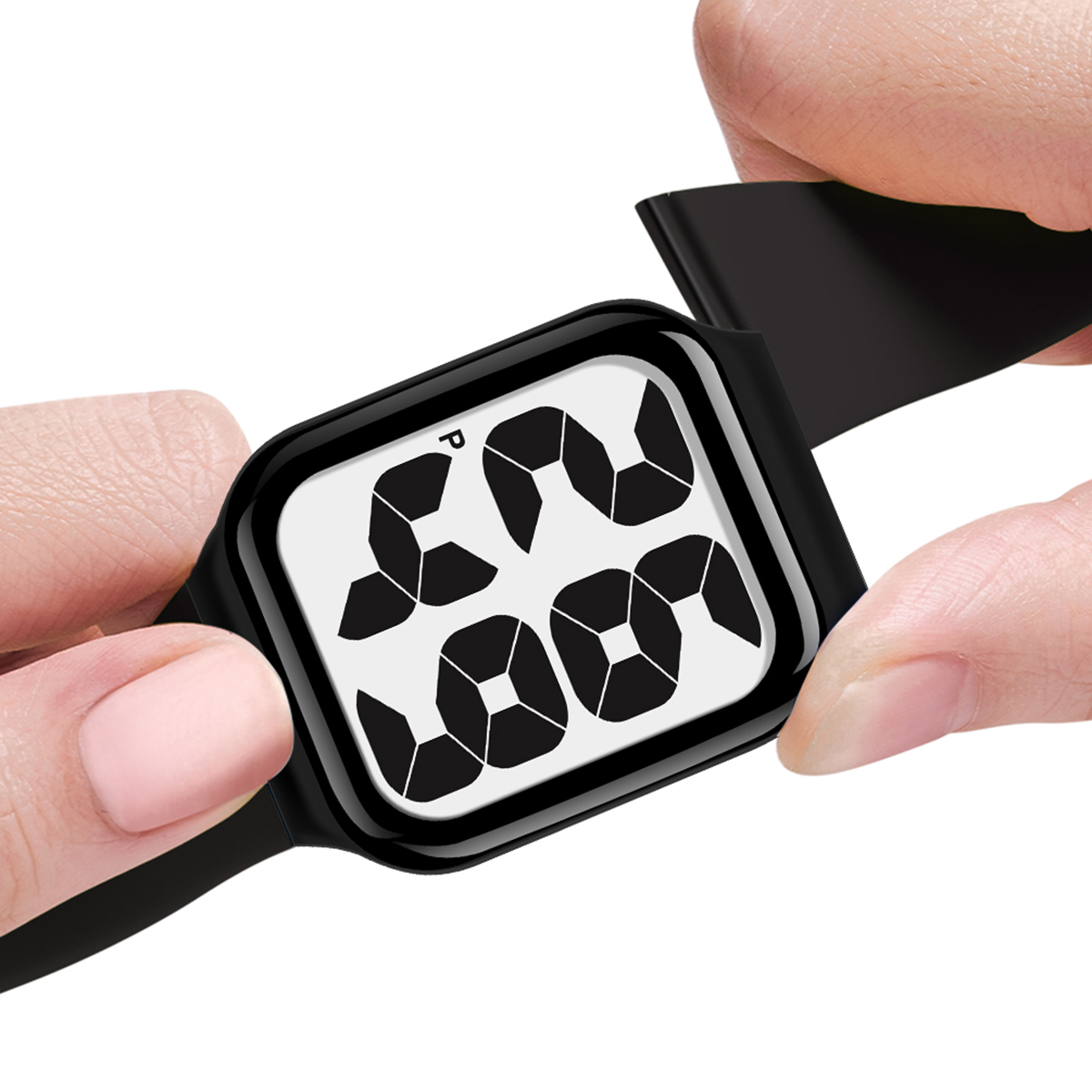 SHUAIKE 1089 Men's and Women's Simple Digital Sports Watch Large Digital Dial LED Digital Display Waterproof Watch