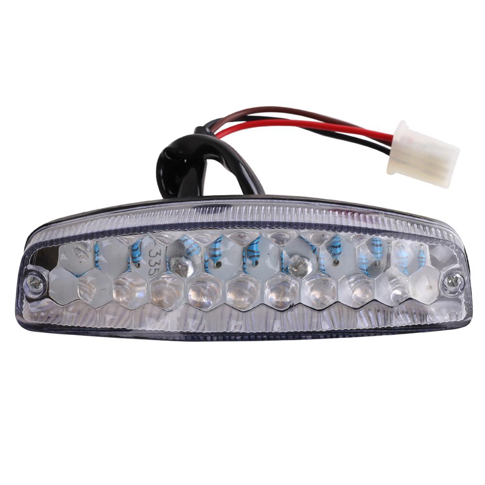 LED Rear Lights Motorcycle Lighting Moto Tail Brake Light Indicator Lamp For ATV Quad Kart Universal Cafe Racer Red