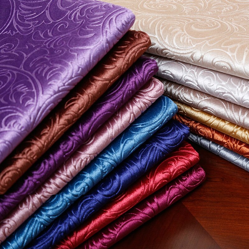 145cm Wide Embossed Golden Upholstery Velvet Fabric For Sofa Burnout Velvet Cloth Curtains Purple Grey Red by the Meter