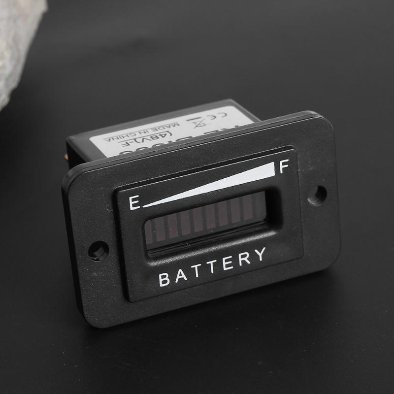 48v led batteriindikator mätare laddning urladdning testare led batteristatus laddningsindikator monitor mätare