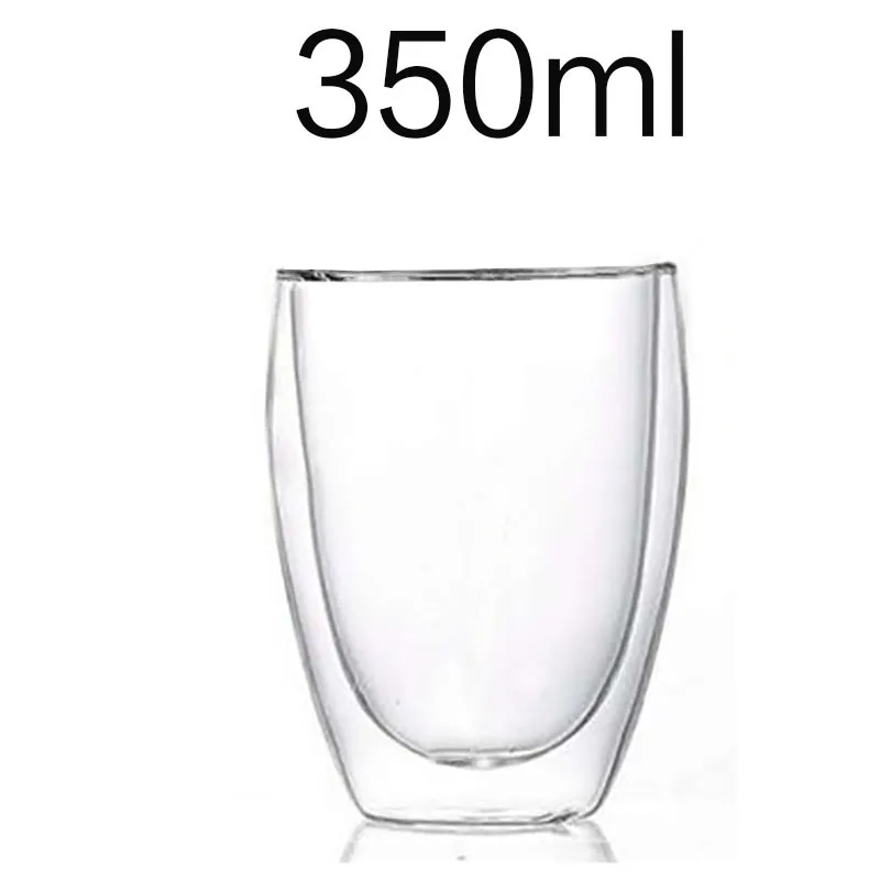 450ml Double-layer Glass Insulated Dessert Coffee Mug with Lid Straw Milk Jug Transparent Sealed Cup Drinkware: green