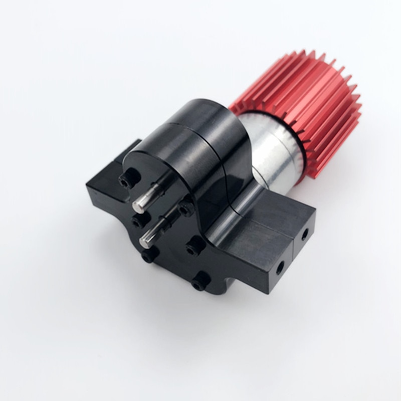 Premium 370 Brushed Motor+Alloy Heat Sink Gear Box Set for WPL Henglong C14 C24 B14 B24 B16 B36 4X4 6X6 Upgraded Parts