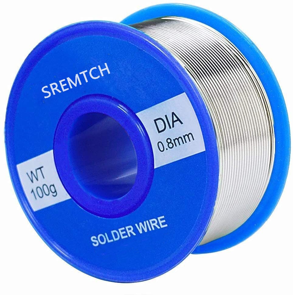 100g Tin lead Rosin Core Solder Wire 0.8mm 2% Flux Reel Welding line Soldering Wire Roll