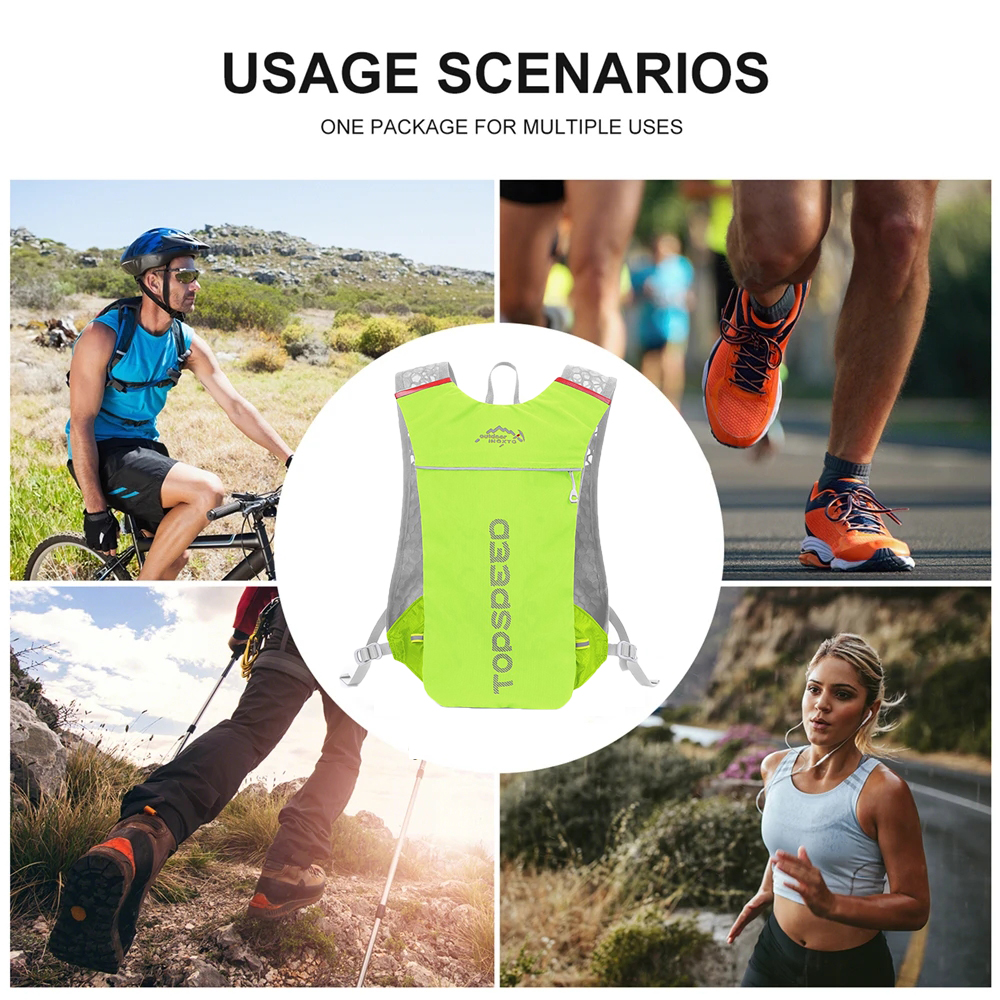 Ultralichte rugzak voor trailrunning, hardloopvest, ademend hardloopvest voor marathons