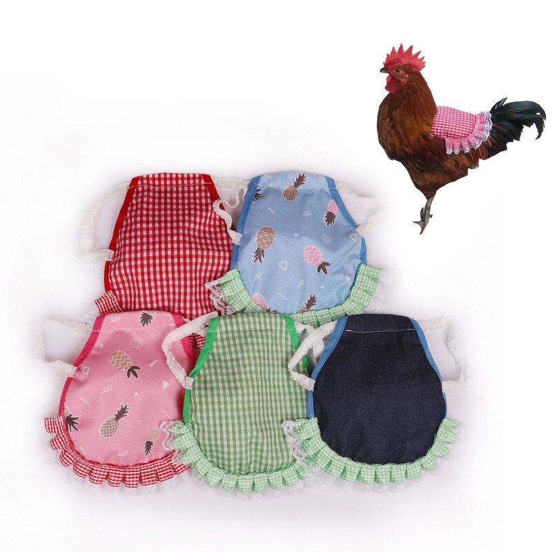 2022 Chicken Saddle with Elastic Straps for Small Medium Hens Poultry Feather Protector Hen Apron Pattern for Cold Weather