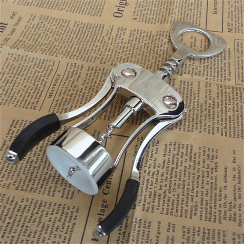 -Professionele Zinklegering Wijn Flesopener Handvat Druk Kurkentrekker Rode Wijn Opener Keuken Accessoire Bar Tool