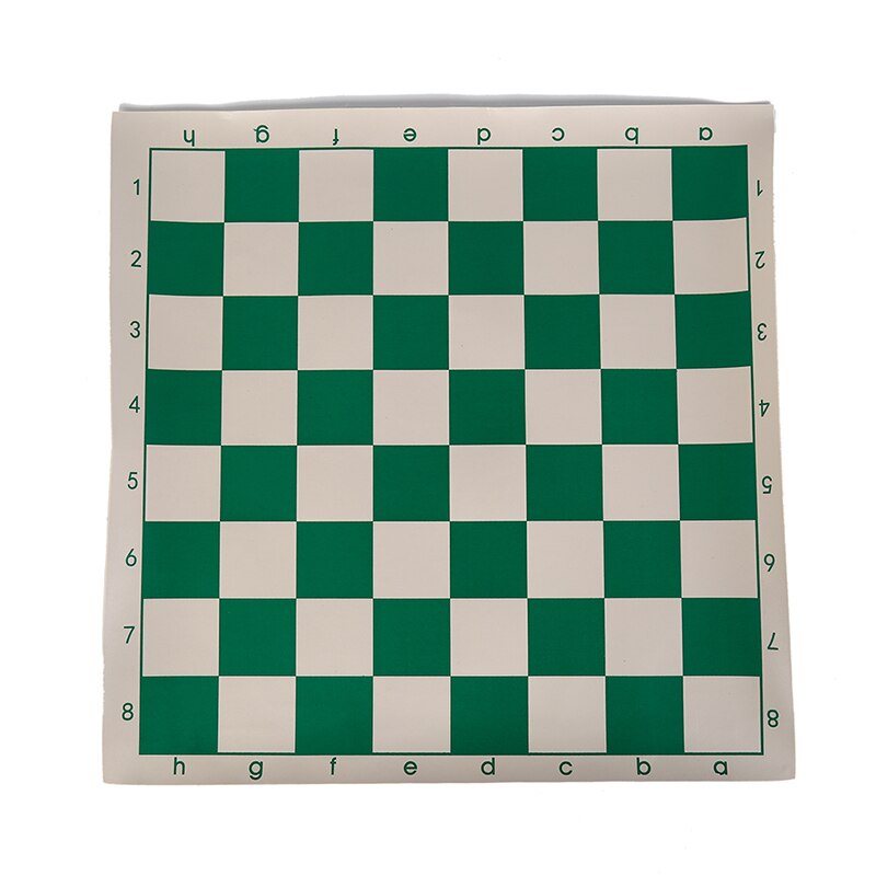 1Pc Vinyl Tournament Chess Board for Children's Educational Games green & white Magnetic Board for Chess P15 34.5cm