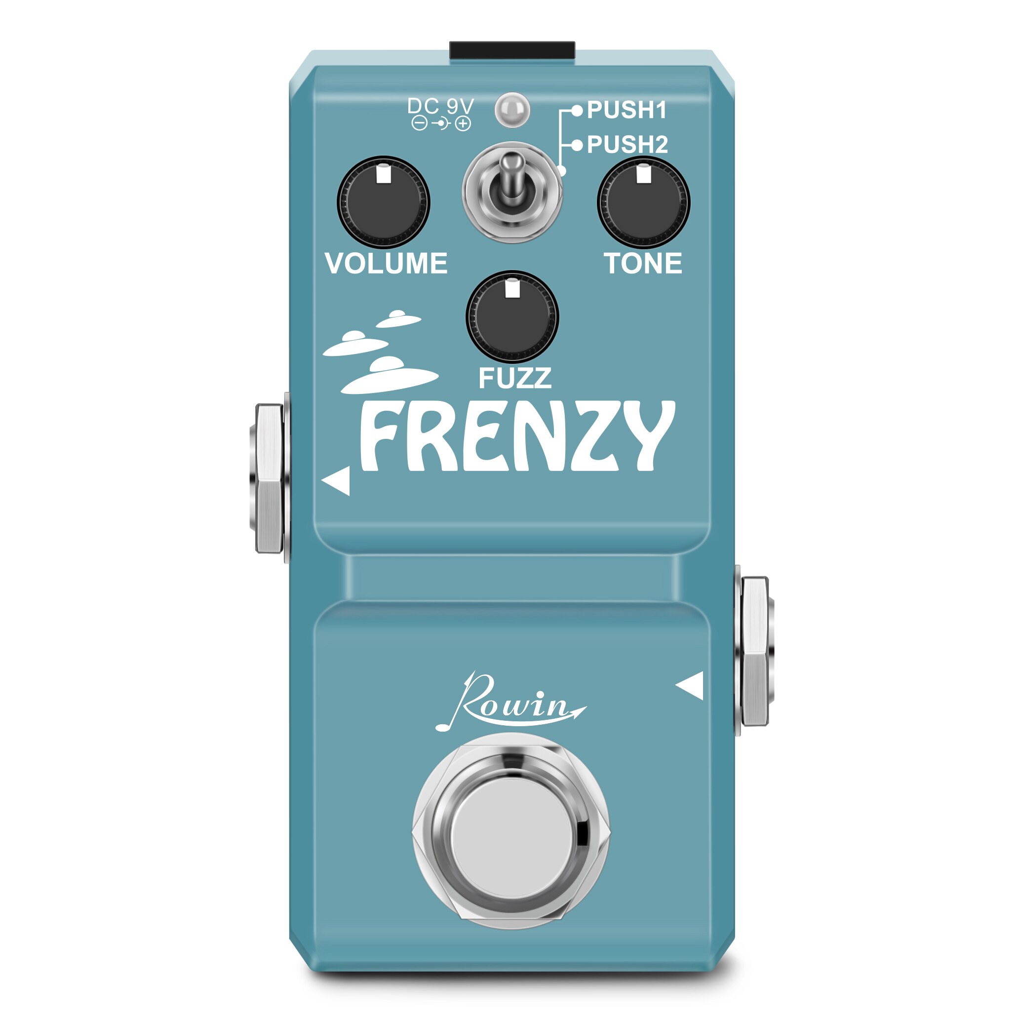 Rowin-Pedal de guitarra FRENZY, sonido cremoso similar al violín, con carcasa de Metal completa, 2 modos, para bajo y LN-322