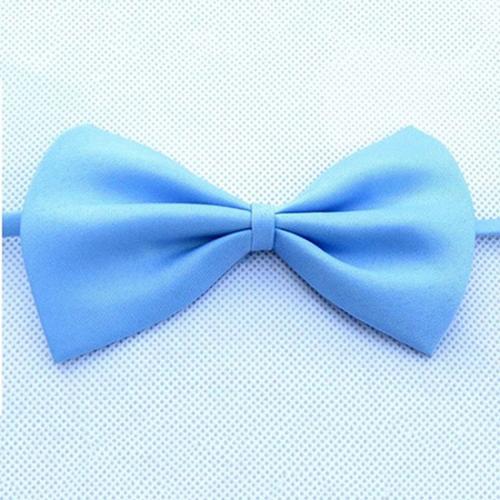 Leuke 1 Stuk Leuke Effen Kleur Verstelbare Pet Bow Tie Hond Kraag Strik Strikjes Gentleman Hond Vlinderdas pet Supply: Light Blue