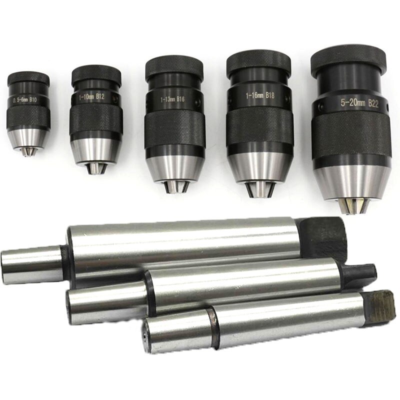 Drill Chuck Arbor 1-16mm Self Tighten Keyless Drill Chuck & MT2-B18 Arbor Fits For Almost All Drilling And Lathes With MK2 Mount