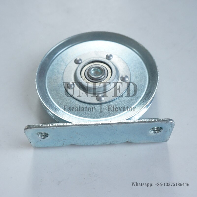 Elevator Wire Rope Roller OD90mm W11mm Bearing 6200