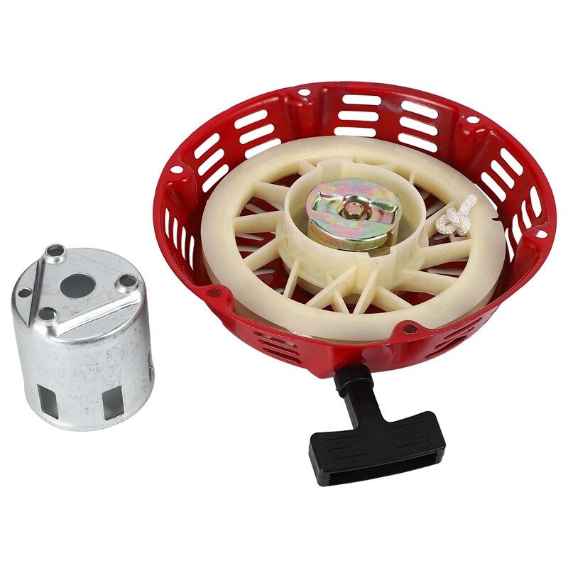 Retroceso de arranque de tracción con brida, Juego de vasos para Honda Gx340, 11Hp y Gx390, 13Hp, generador de cortacésped, cuerda de arranque del motor
