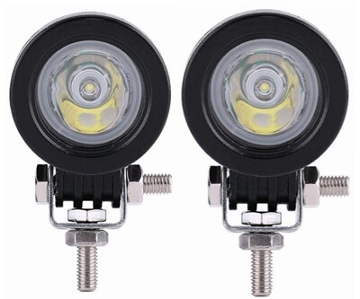 Yait pyöreä 10w led työvalo neliö 12v led traktorin työvalot offroad ajo 4 x 4 mönkijä auto moottoripyörä led valot kuorma-autolle: 2 kpl spot-kierrosta