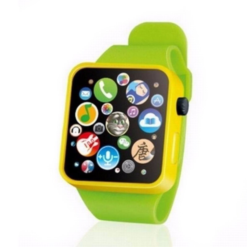 Reloj Digital de goma para niños pequeños, 6 colores, reloj inteligente analógico, juguete educativo, pantalla táctil, reloj simulado,