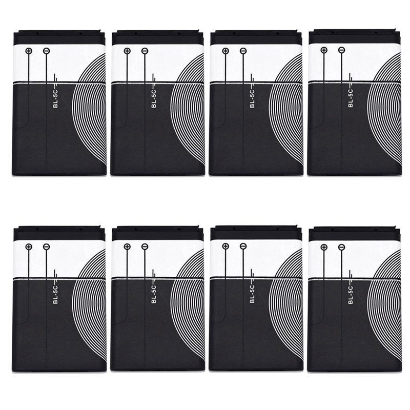 BL5C BL-5C Bl 5C 3.7V 800Mah Lithium-polymeer Telefoon Batterij Voor Nokia 1100 1110 1200 1208 1280 1600 2600 2700 3100 3110 5130 6230: green