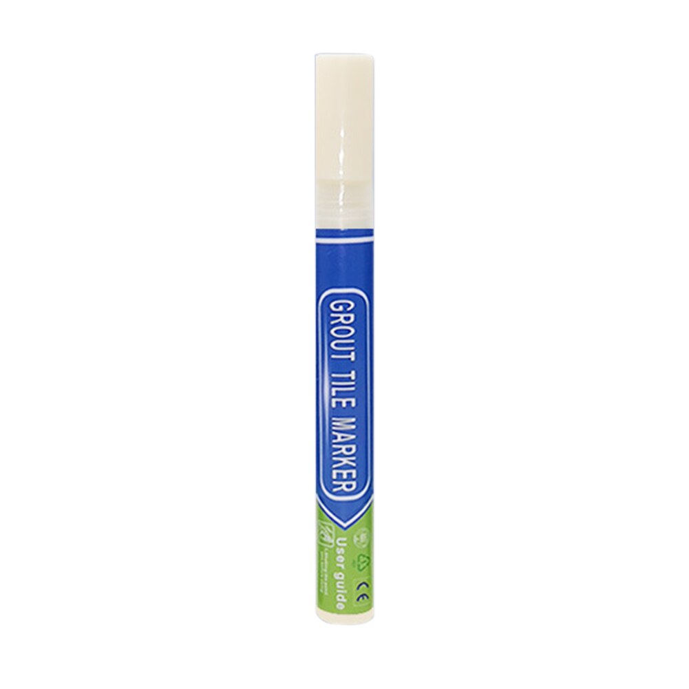 Rotulador portátil para reparación de azulejos de baño, marcador de lechada instantánea, recarga de pared, impermeable, de secado rápido, renovación: Beige
