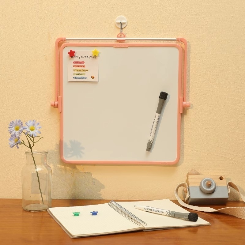 Funi Dubbelzijdig klein whiteboard Magnetisch uitwisbaar beugeltype Whiteboard Bureau Schrijfbord Hangend Educatief Graffiti Klein tekentafel Thuisbord Prikbord Tafel Notitiebord Uitwisbaar