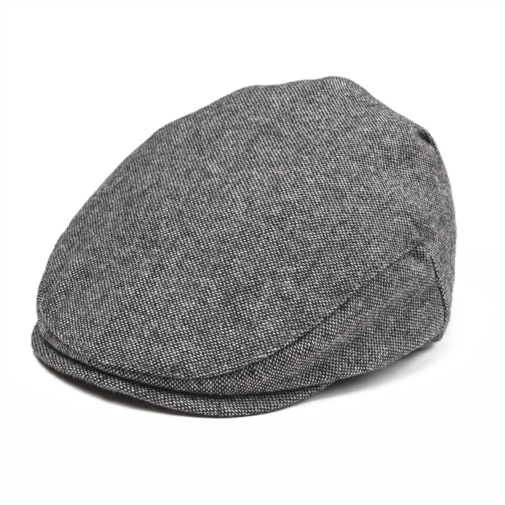 Jangoul liten storlek barn ylle tweed platt keps pojke flicka tidningspojke kepsar spädbarn småbarn barn ungdom basker hatt grå 002