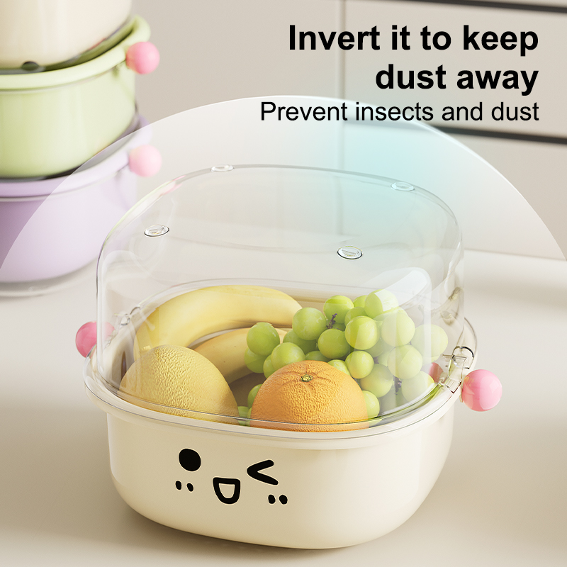 UFORU Wastafel Afvoermand Huishoudelijke Keuken Dubbele Wassen Fruitmand Wassen Groentebak Woonkamer Organizer
