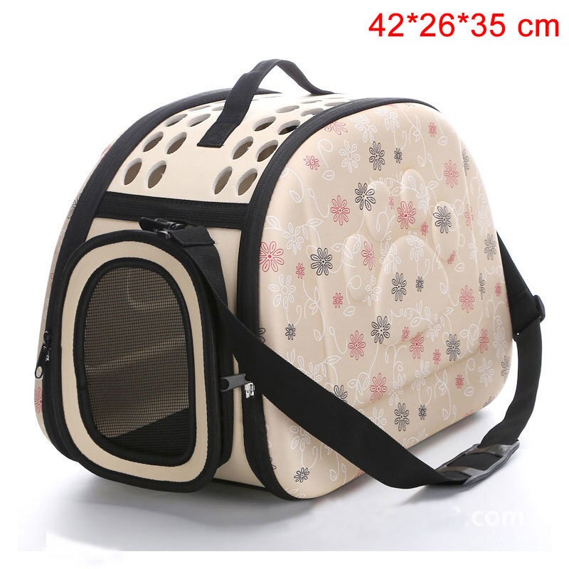 Sac pour animaux de compagnie chien chat transporteur sac à main voyage Portable respirant chat transporteur sac pliable sac à bandoulière transporteur pour chiot moyen chien: Yellow  M