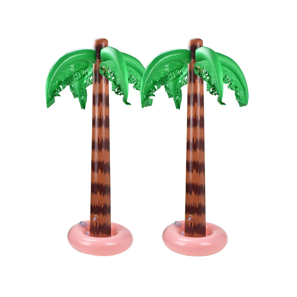 Opblaasbare Speelgoed 2 pc Opblaasbare Palm Bomen Speelgoed 90 cm Kokospalmen Strand Achtergrond voor Party Kinderen Familie Opblaasbare boom