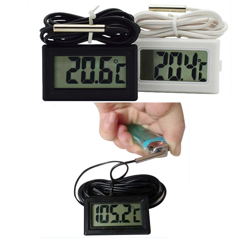 Waterproof LCD Electronic Aquarium Fish Tank Thermometer Digital Water Temperature Meter Measure Tool with Probe Aquatic Supply