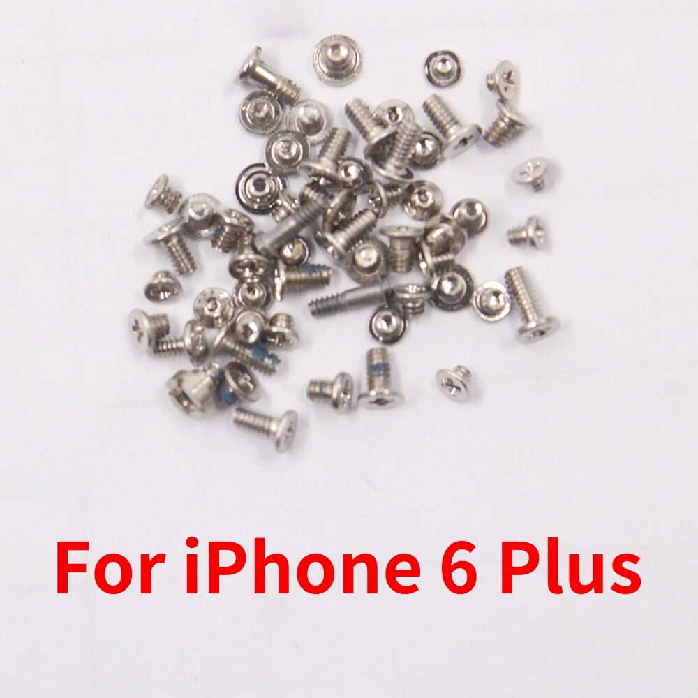 PINZHENG-Kit completo de tornillos para iPhone, juego de tornillos de repuesto, 2 tornillos de base inferior, juego de accesorios, Perno de reparación, 6s, 6/6S Plus: For iPhone 6 Plus