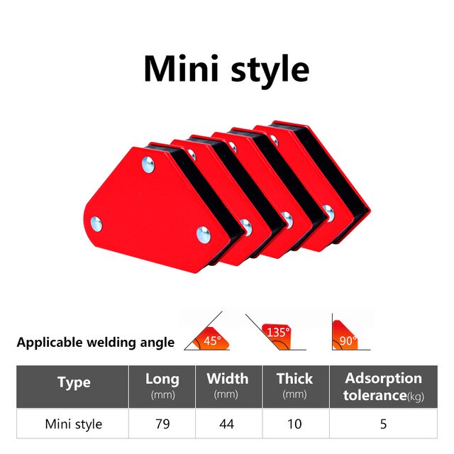 2PCS Magnetic Welding Corner Holder Positioner Soldering Locator for Welding Angles Magnetic Welding Magnet Holder 25LBS: Mini 4PCS