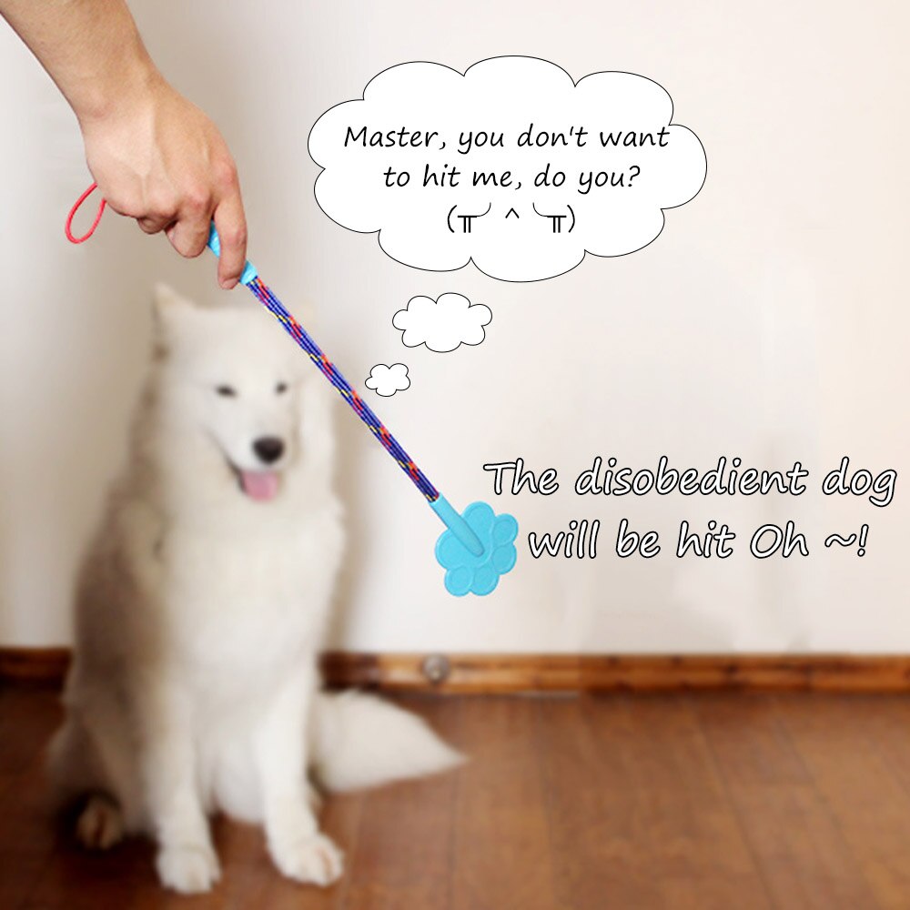 Plastic Pat Paw Shape Convenient Training Stick Cat For Pet Random Color 43cm