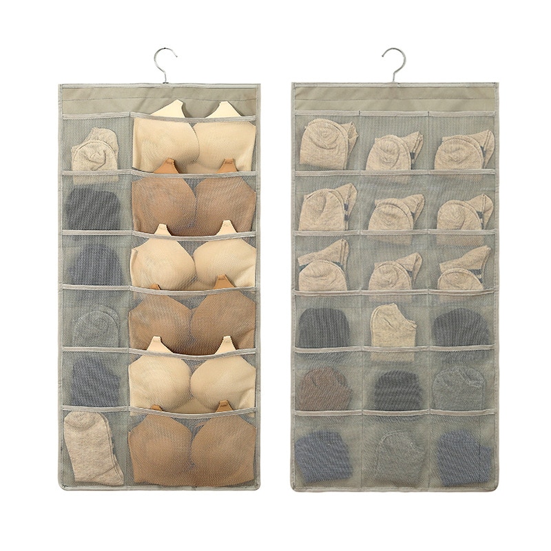 Ondergoed Beha Organisator Opbergdoos Grijs Beige Drawer Closet Organisatoren Dozen Voor Ondergoed Sjaal Sokken Hanger Organiser