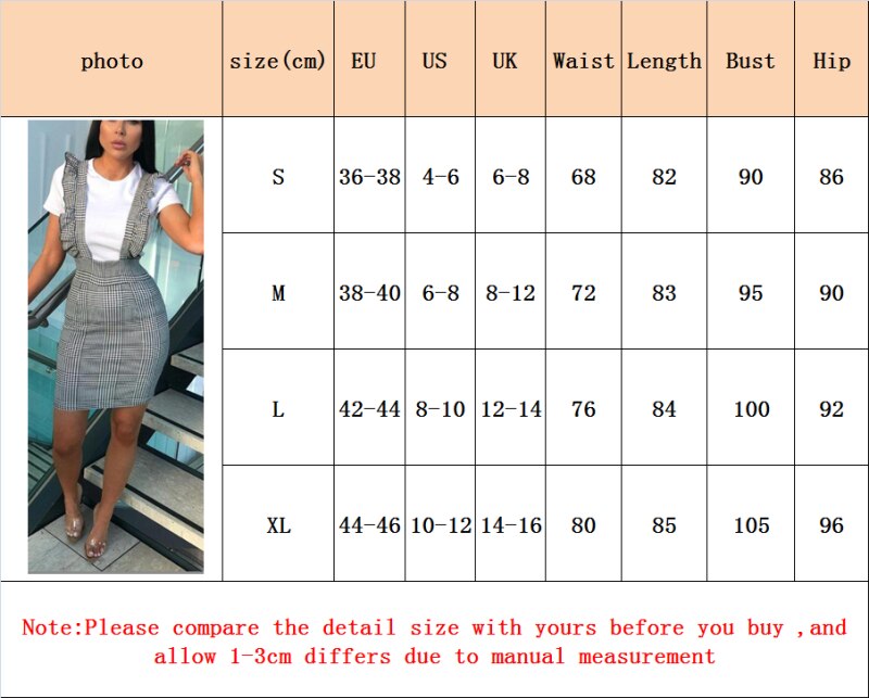 Mini robe moulante à volants pour femme, tenue de fête, à la , à carreaux, en dents de chien, taille haute, Slim, , décontracté