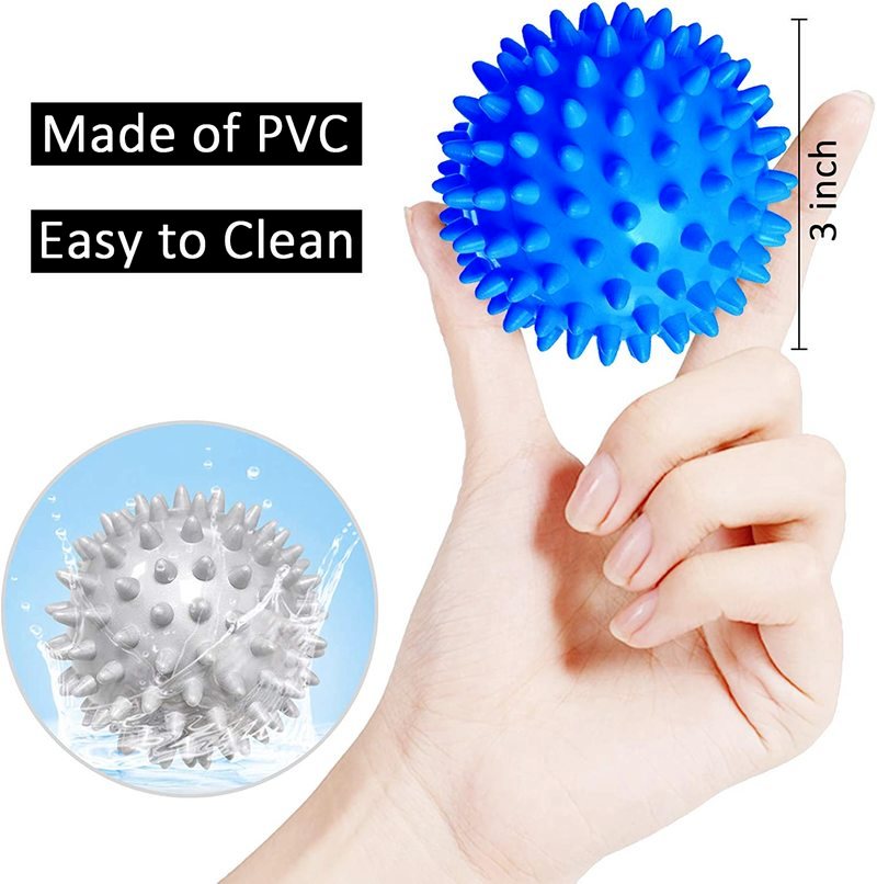 PVC Peanut Spiky Ball Massage Acupoint Grip Ball Pointed Nail Fascia Yoga Ball Fitness Ball Inflatable Hedgehog Ball