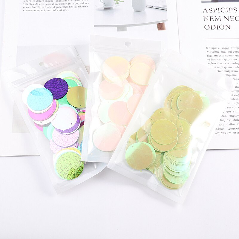 10g/- pack 30 mmab kleur platte ronde losse pailletten pailletten naaien bruiloft knutselen, dameskleding accessoires