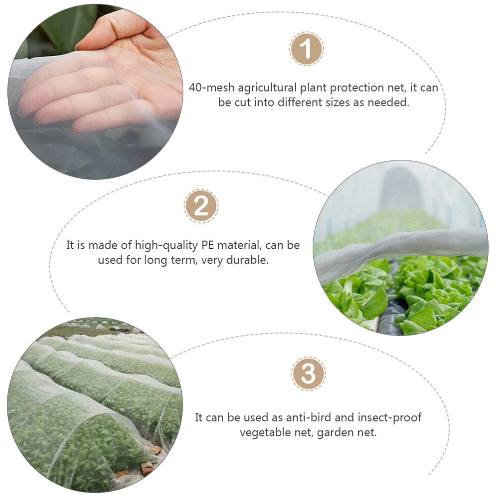 40 Meshes Insect Screen Greenhouse Farm Vegetable Garden Mesh