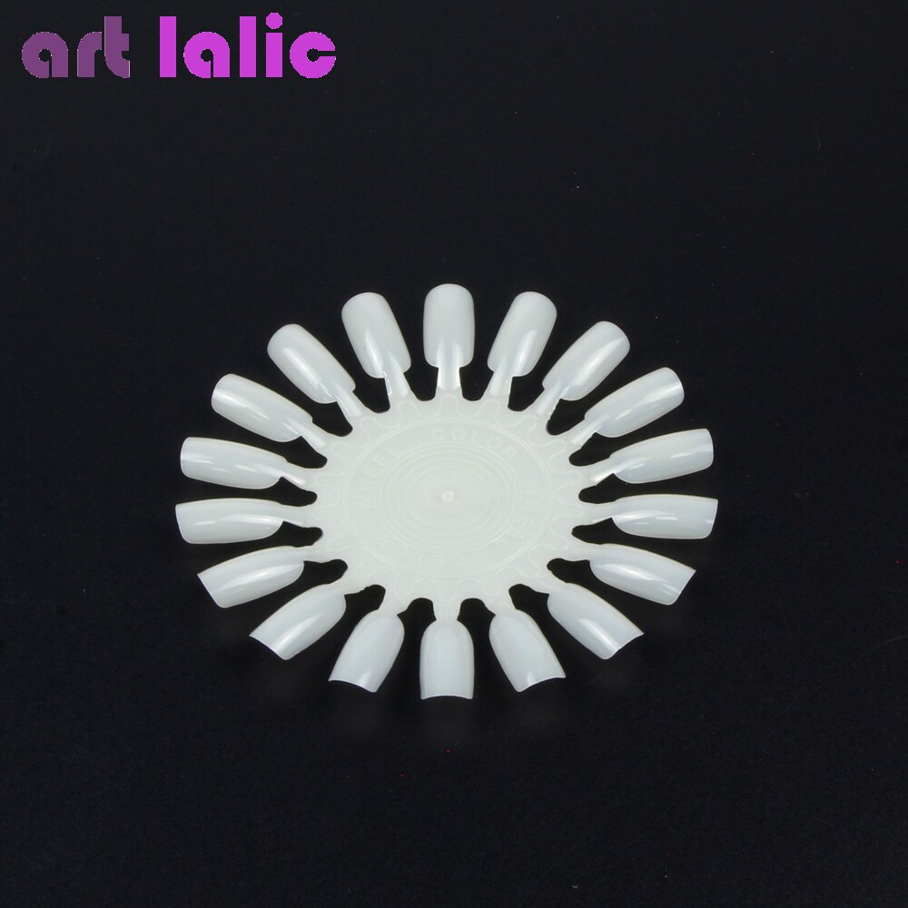 10 stuks oefenset met tips voor nepnagels, natuurlijke/transparante nagellak, uv-gel display, ronde wieltjes, nail art manicure tools