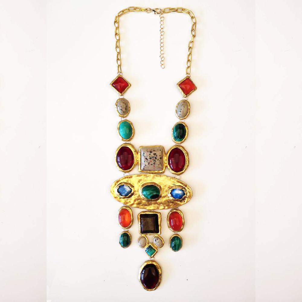 Mode Za Paddestoel Ketting Voor Vrouwen Leuke Acryl Collier Esthetische Kleurrijke Kettingen Sieraden Zomer: 2