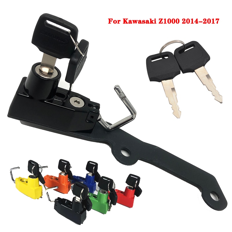 Candado antirrobo para casco de motocicleta, accesorio de aleación de aluminio para Kawasaki Z1000 Z, 1000, , , ,