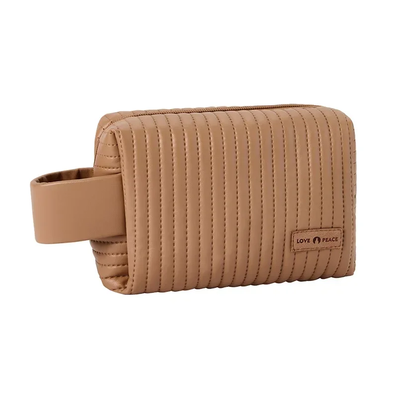 Cute Small Makeup Bag Portable Cosmetic Bag Travel Make Up Pouch Waterproof Toiletry Bags for Beauty Accessories for Women: black