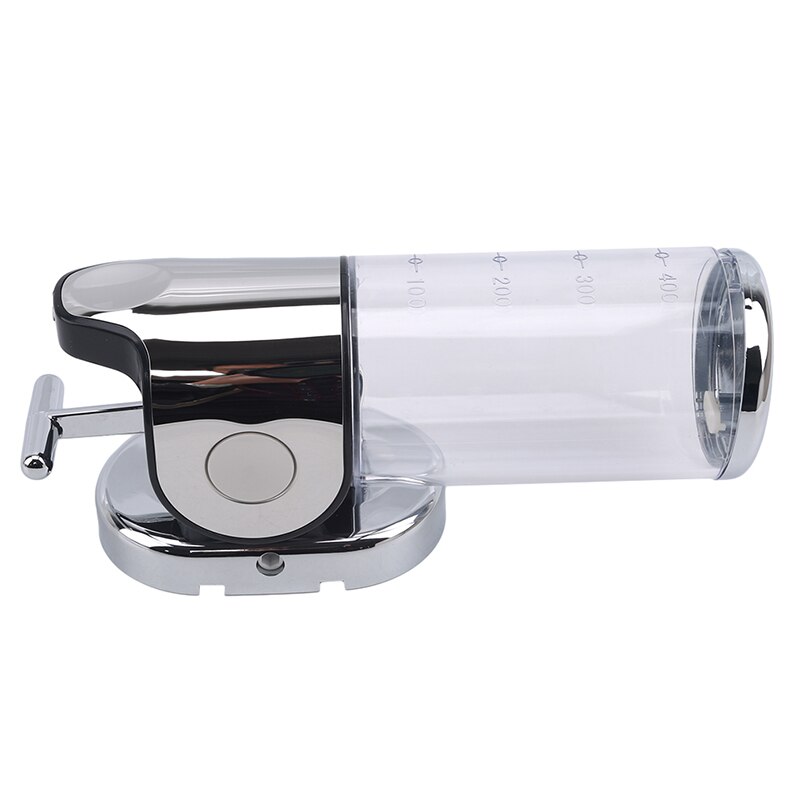Wall Mount Shower Shampoo Dispenser Auto Touch-free/ Manual Stainless Steel Soap Dispenser: Transparent