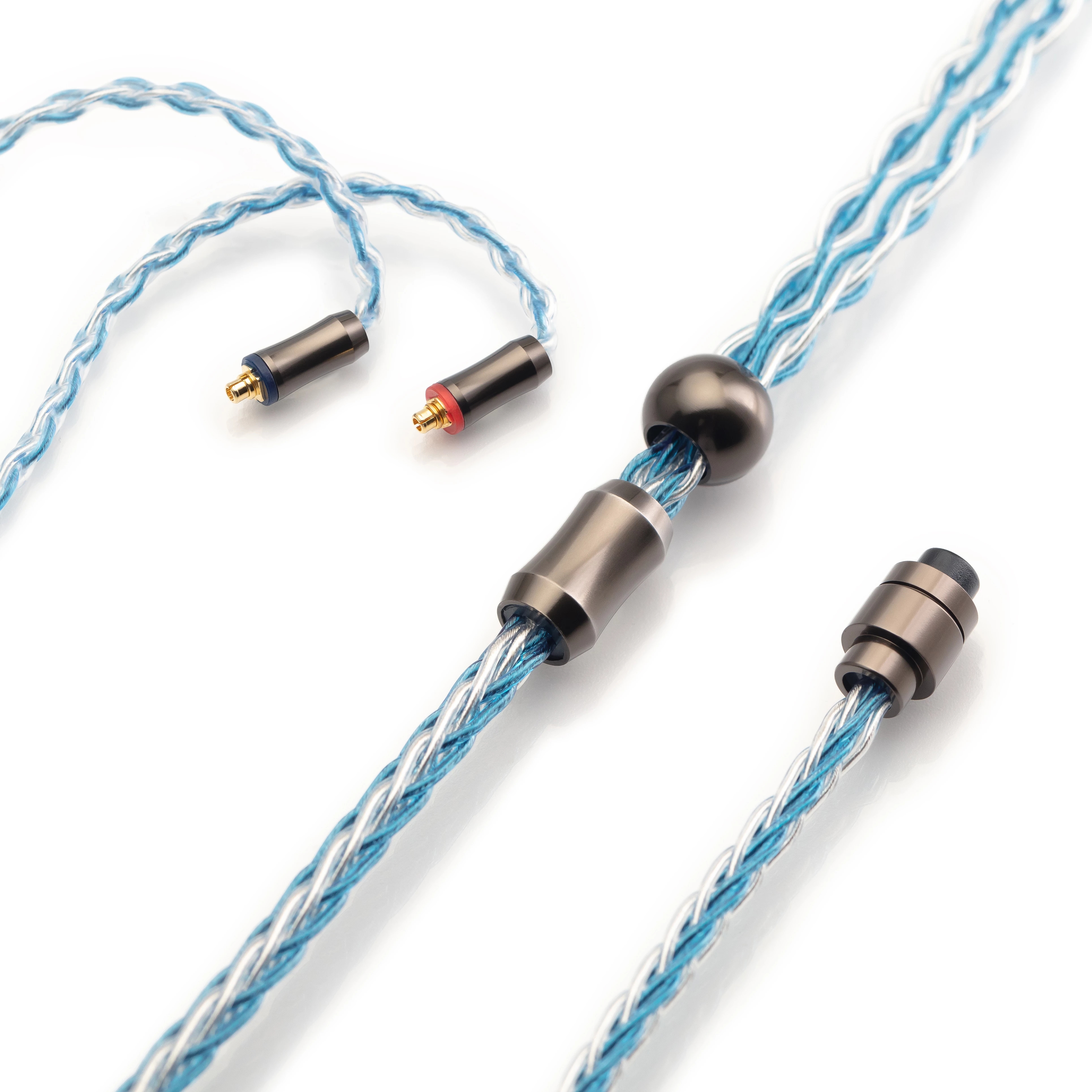 Kinera Ace Modulaire Upgrade Kabel (2.5 + 3.5 + 4.4), Ofc + Ofc Met Verzilverd, 8 Core 3-Dimensionale Gevlochten, 0.78 2pin/Mmcx