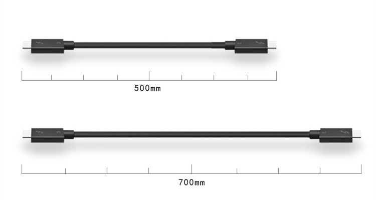 Fanshu Lyn 3 sertifisert 100w 40 gpbs usb c kabeladapter kompatibel med macbook pro thinkpad yoga alienware 17 og mer: 0.7m