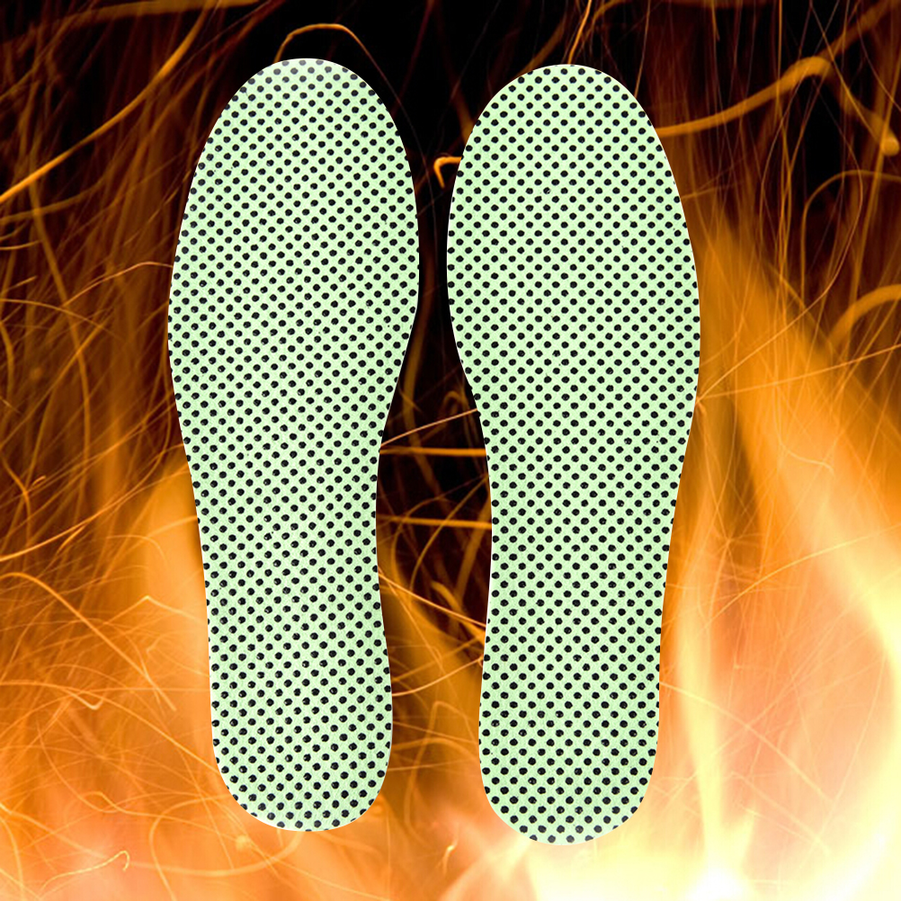 Self-heating Insoles Warm Insoles Natural Tourmaline Self-heating Insoles Winter Soles For Footwear Heated Outdoors
