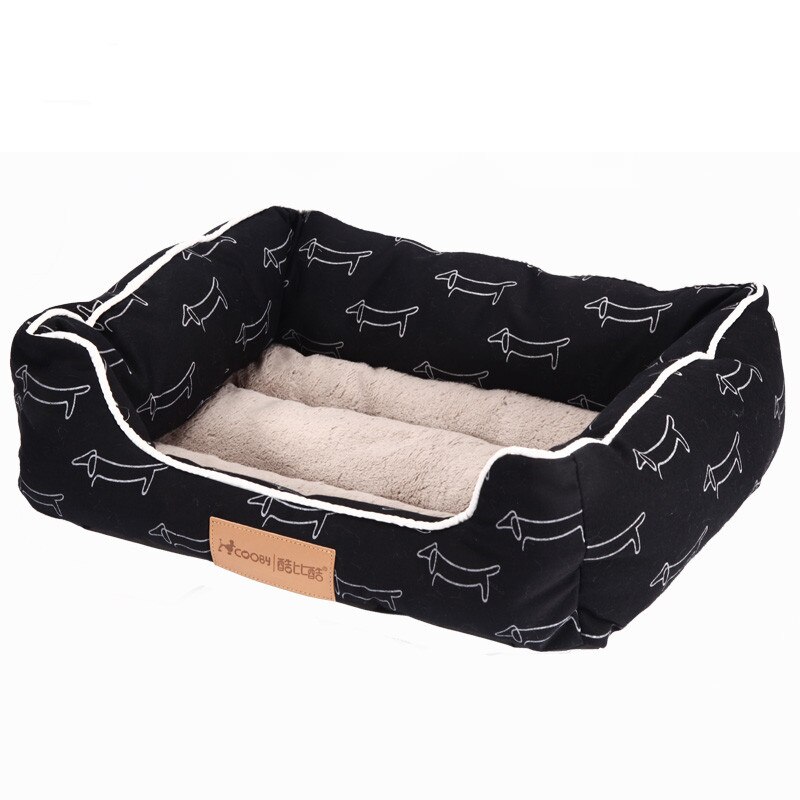 [COOBY]dog bed for cat mat house pet dog beds supplies cat bed dogs house for cats mat pet products for animals puppy py0105: Balck Long Dog / 55x45x16cm