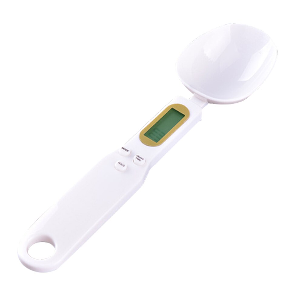 500g 0,1g capacidad café té balanza electrónica Digital cuchara medidora de cocina Dispositivo de pesaje pantalla LCD CookingNew: 1white 500g 0.1g