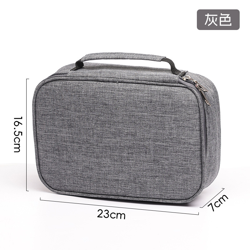 Waterproof pencil case 72-color large-capacity sketch pencil case stationery student storage pencil case: Light Grey